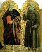Piero della Francesca, sts andrew and bernardino of siena from the polyptych of the misericordia